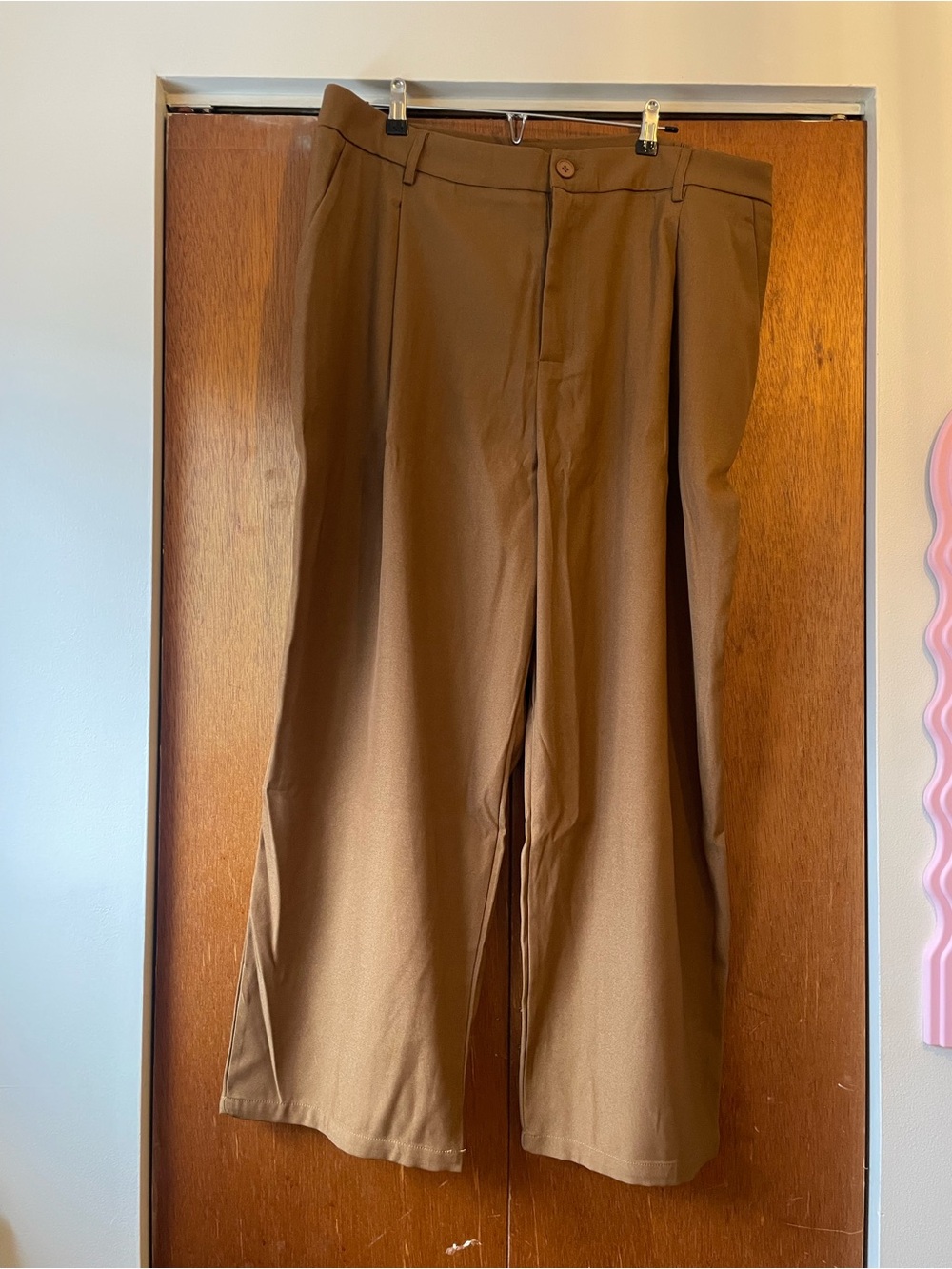 Cider Wide-Leg Dress Pants in Brown